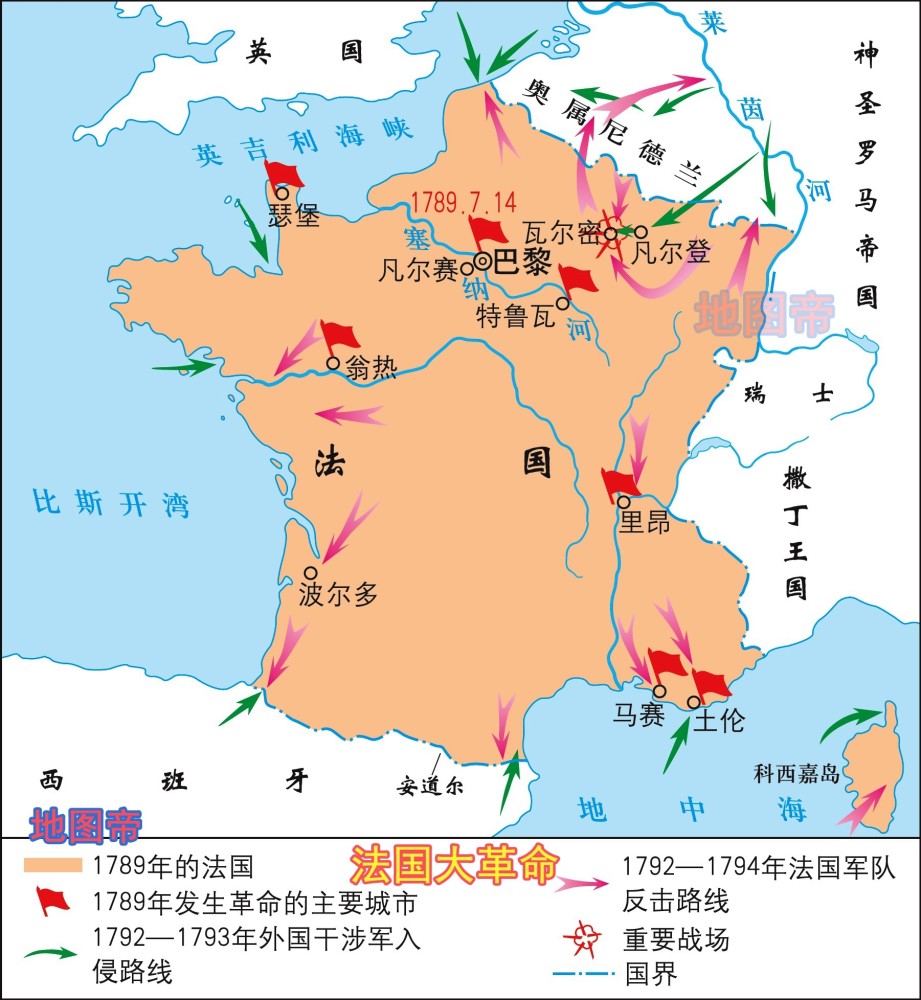 法国波旁王朝地图图片