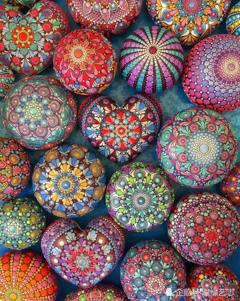 曼陀罗波点彩绘当色彩在中心炸裂开启一场未知的自我探索