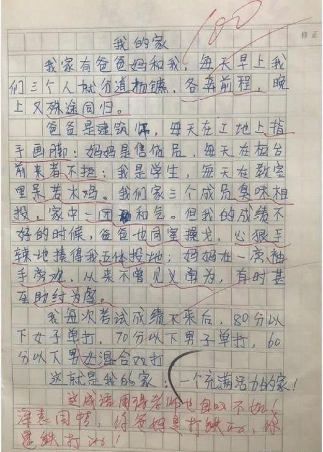 小學生寫的4篇作文,篇篇妙趣橫生,尤其第4篇,老師直接給100分