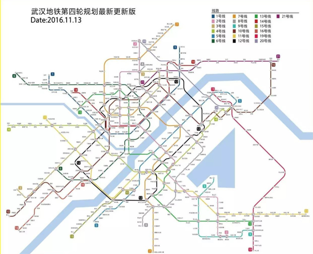 湖北在建的一條地鐵線,全長約32.3公里,預計2021年建成通車