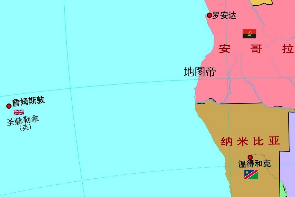 拿破仑最后流放地圣赫勒拿岛有多偏僻看地图一目了然