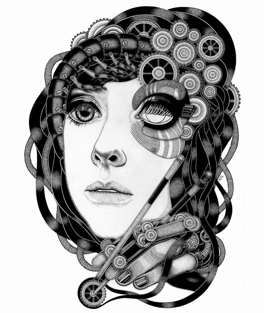 画一张黑白画确实没啥难度却让你画一张有创意的黑白画估计要构思很久