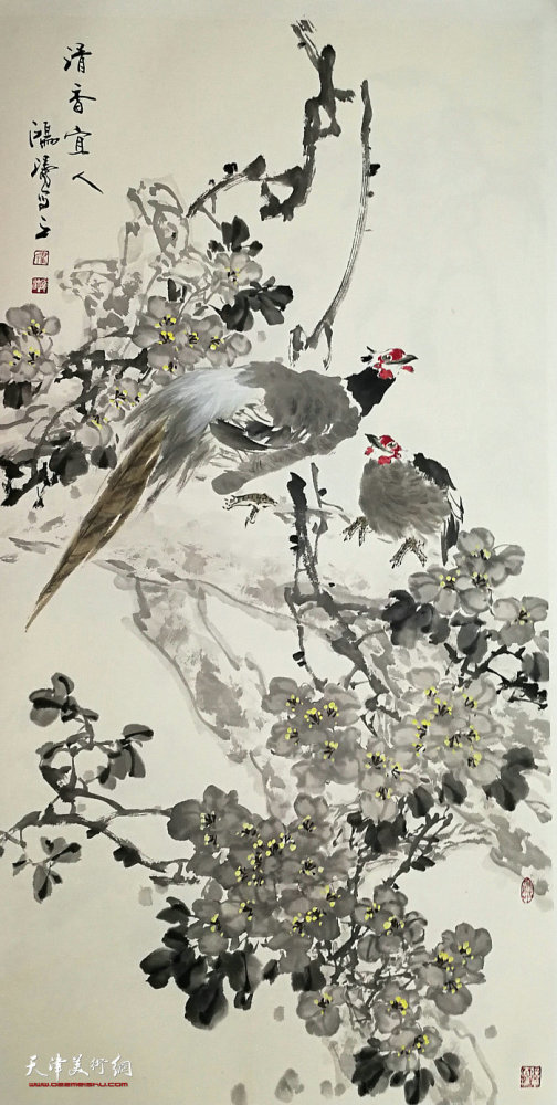 超然出尘天津著名画家翟鸿涛的花鸟世界