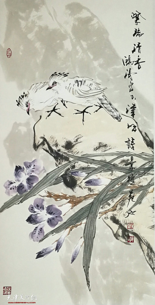 超然出尘天津著名画家翟鸿涛的花鸟世界