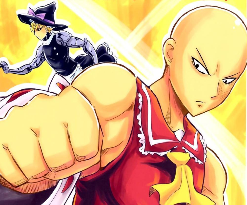 一拳巫女?索尼克盯上女装埼玉,最强妖精king一个眼神制服怪人