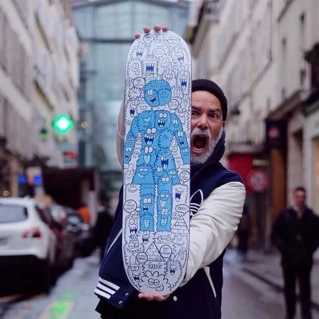 童心未泯老顽童小怪兽卡通涂鸦艺术家kevinlyons