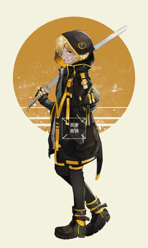 鬼灭之刃酷炫现代街头风格人物插画