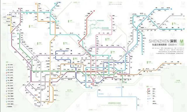 中國15大主要城市2025年地鐵線路圖出爐