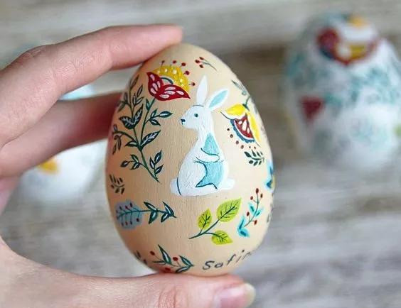 在鸡蛋上画画充满童趣大人孩子都喜欢diy创意手工