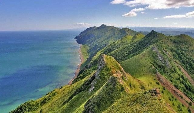 眺望韃靼海峽對岸,濃霧遮住庫頁島