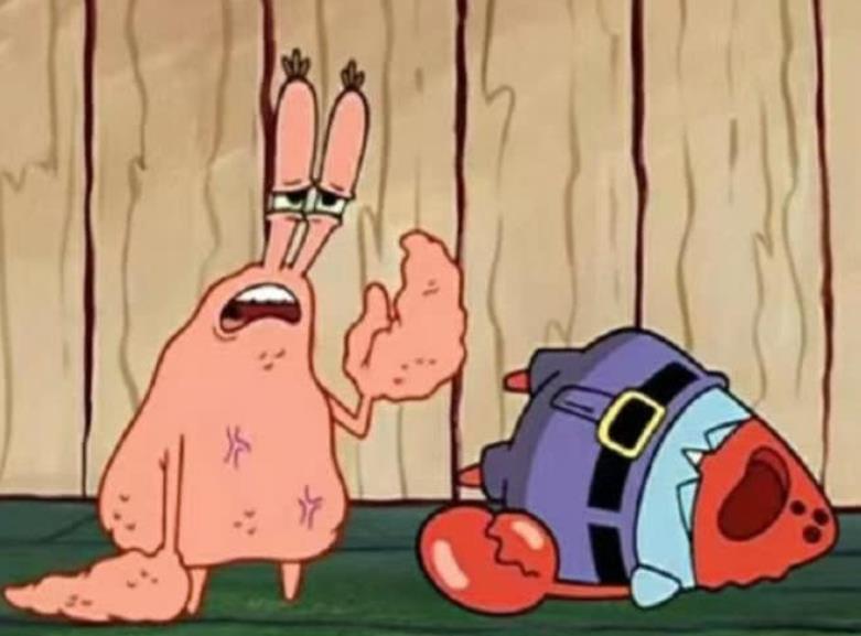 海绵宝宝:当蟹老板脱下蟹壳,变得好粉嫩,海绵宝宝穿上蟹壳大变样!