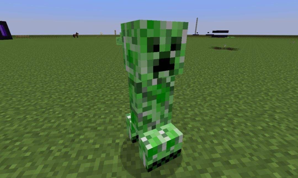 我的世界你见过变色的苦力怕吗不同的地形中会有不同的颜色