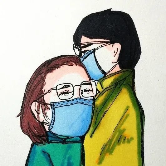 河南省第三人民医院的刘光耀和乔冰是一对九零后情侣,一起报了名驰援