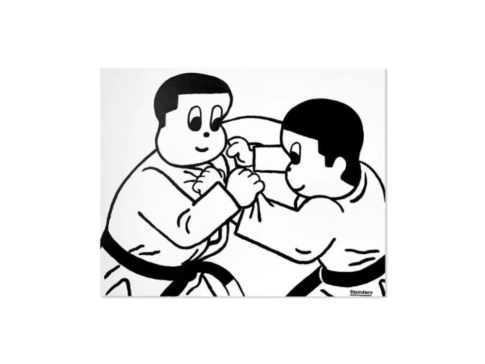 巴西柔术的方方面面当然少不了作为柔术玩家用画笔记录生活是他的日常