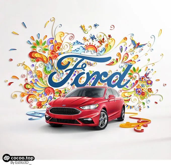 依靠光影,色彩等手法加以渲染,可以得到具有视觉冲击力,又很有意思的