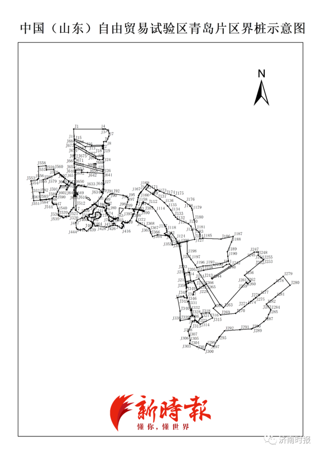 煙臺片區四至範圍:東至泰山路,南至嘉陵江路,西至臺北路,北至黃河路