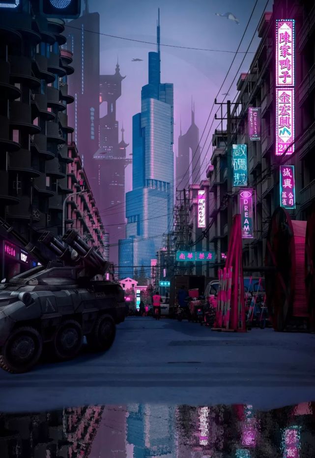 在西桥,看见赛博朋克版南京