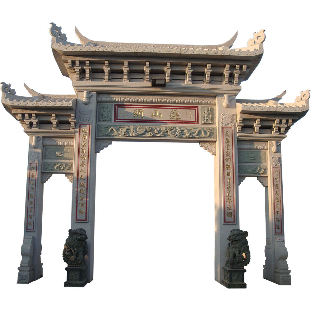 关于各种不同石材的石雕牌坊的特点