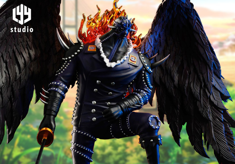 海贼王:三灾烬的手办,每根羽毛纹理都清晰可见,这得花多少时间