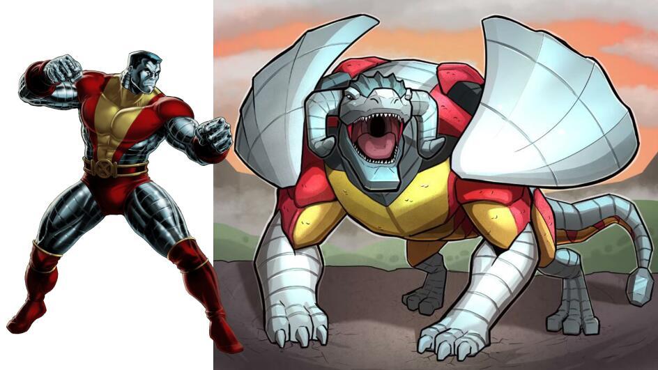 漫威角色"变龙":钢铁龙超帅,钢力士成了"大水牛"!