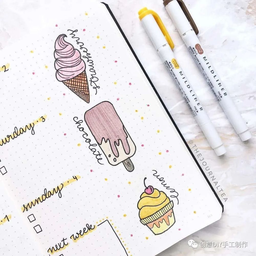 教你用夏日元素装饰手帐,超好看