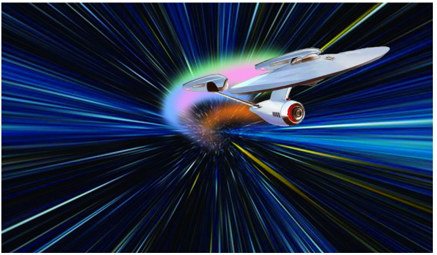 即借助时空扭曲的"动力性质"实现超光速飞行