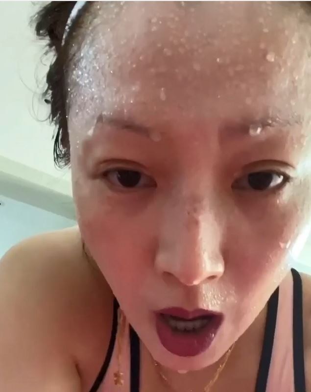 上载运动爆汗素颜照.汪明荃自封sammi 2.0叫板