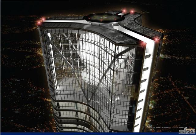 俊发 "春之眼"摩天大厦顶部效果图