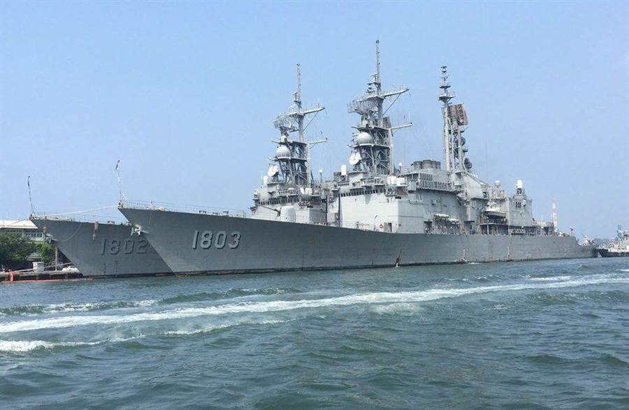 台海军基隆级驱逐舰左营舰据报道,基隆级左营舰于4月10日结束巡逻任务