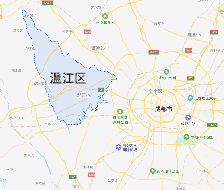 温江区行政区划详图图片