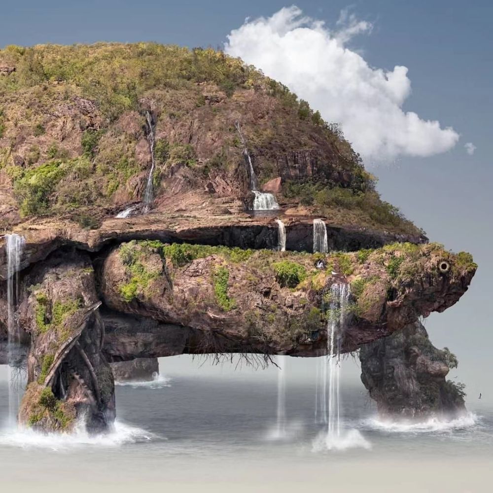 这位大神ps的作品溜到飞起来了