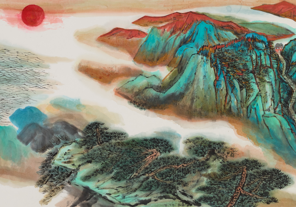 自古山水皆意境著名青年画家梵谷