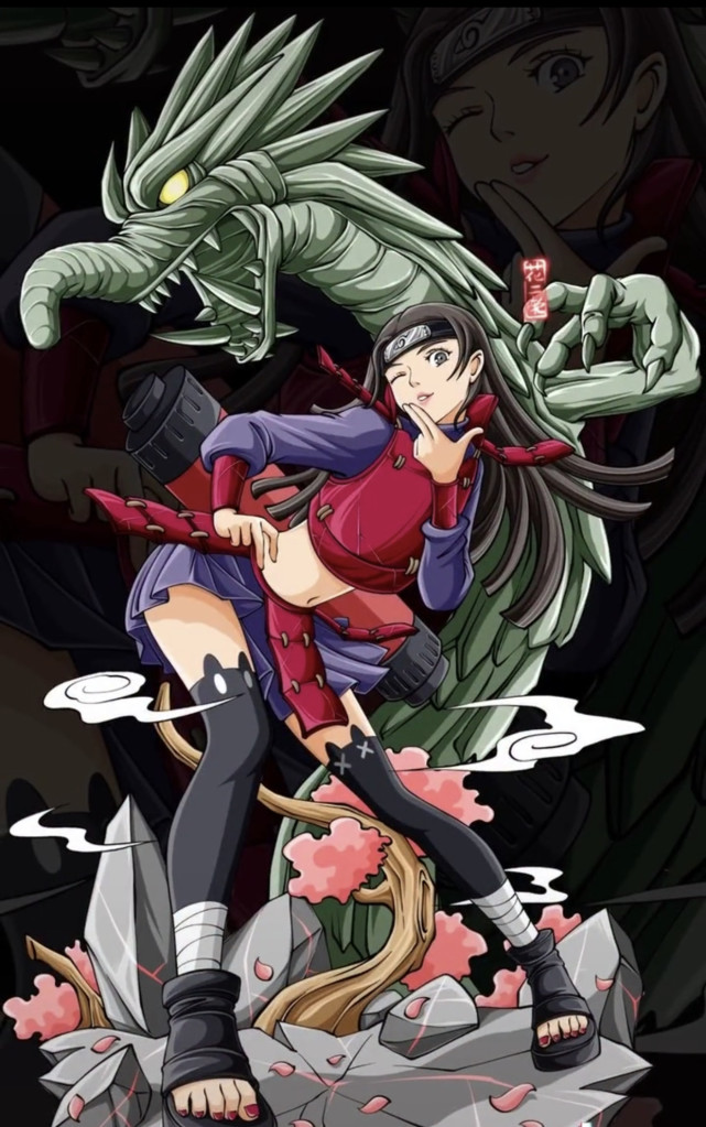 宇智波斑女版,她的颜值很高,身材很好,因为这个标志性发型,让她成为最