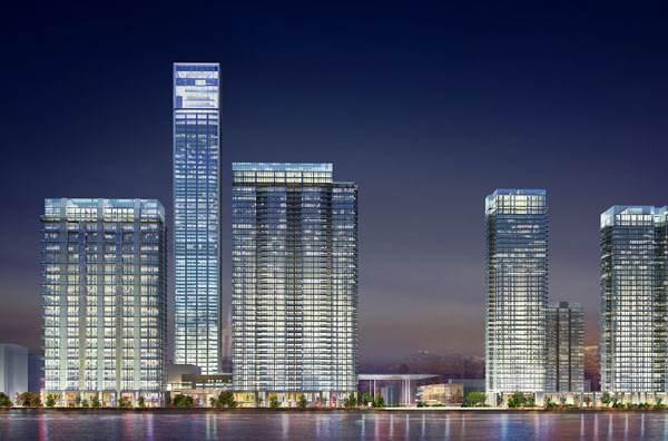 绿城·温州鹿城广场 位于温州江滨路与车站大道交叉口北侧,与瓯江相邻