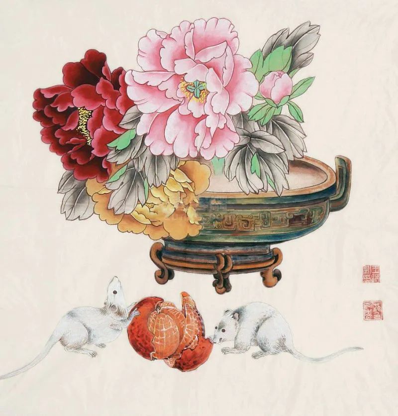 国画花鸟】她笔下的牡丹名扬天下_腾讯新闻