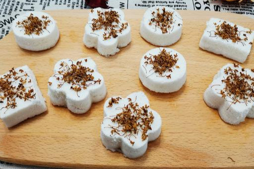 香甜桂花松糕 松软细腻 桂花清香沁人心脾 没想到做法这么简单 腾讯新闻