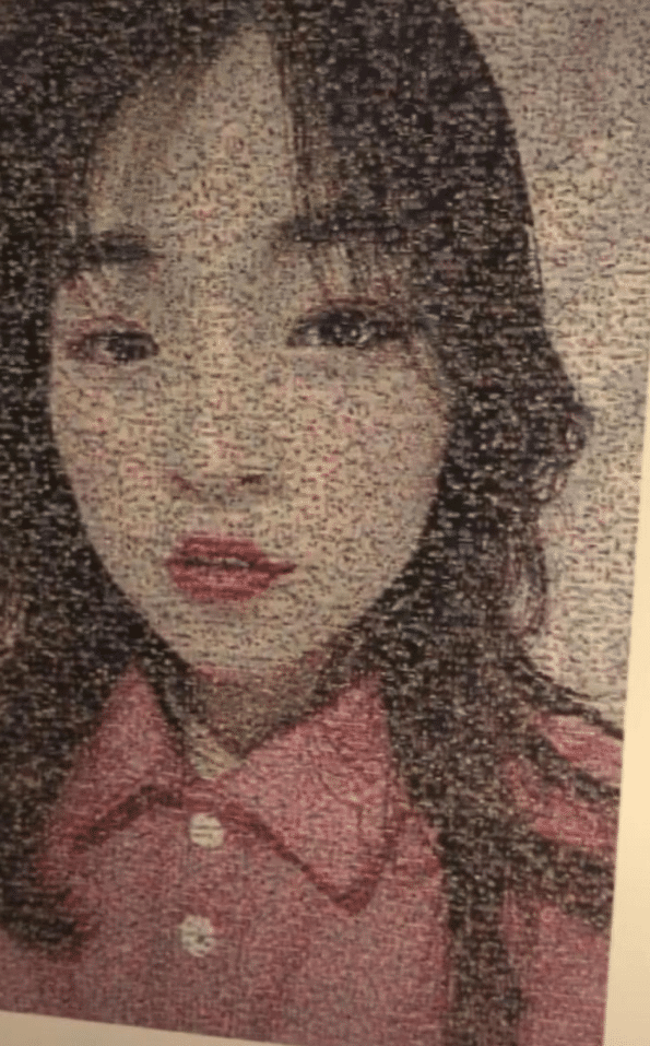 这组照片是由1314张照片组成的拼图,大家都知道1314的谐音,事实就是