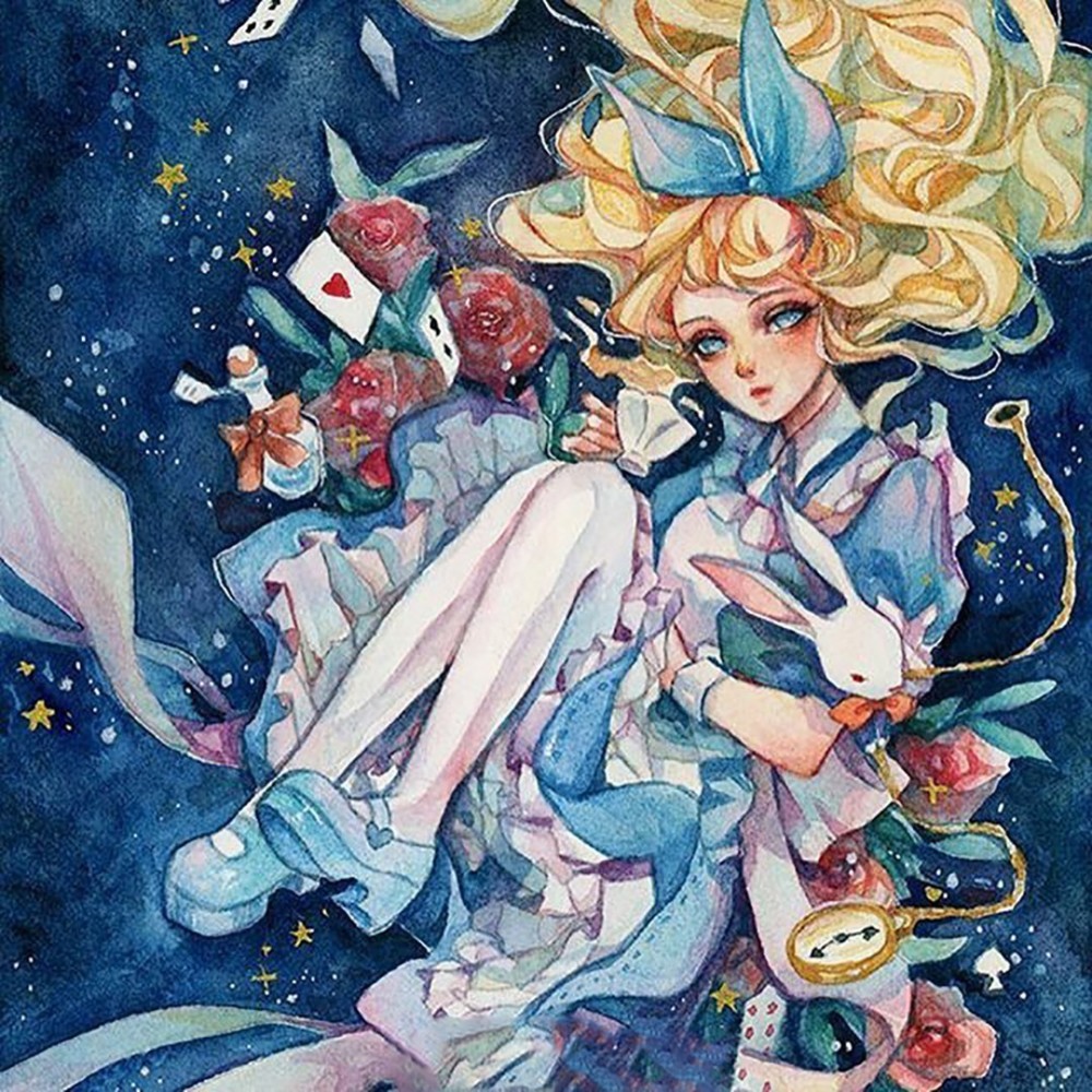 梦幻的水彩插画,不仅画面美翻,而且每一幅画都那么的撩动心扉