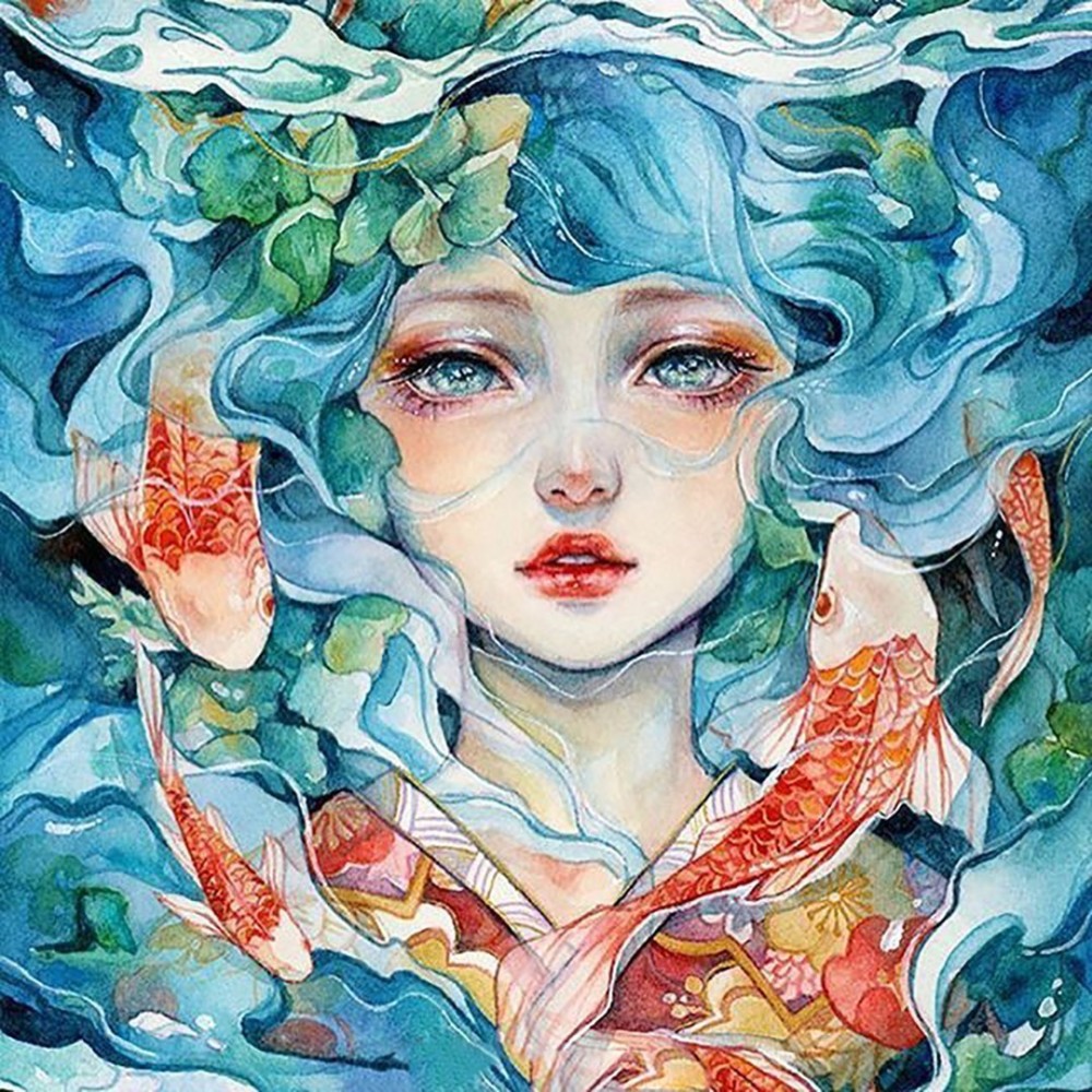 梦幻的水彩插画,不仅画面美翻,而且每一幅画都那么的撩动心扉