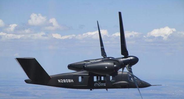 v-22魚鷹傾轉旋翼機最大速度可達275節(509km/h)速度,另一款v-280則