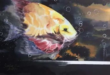 孙军水彩作品欣赏