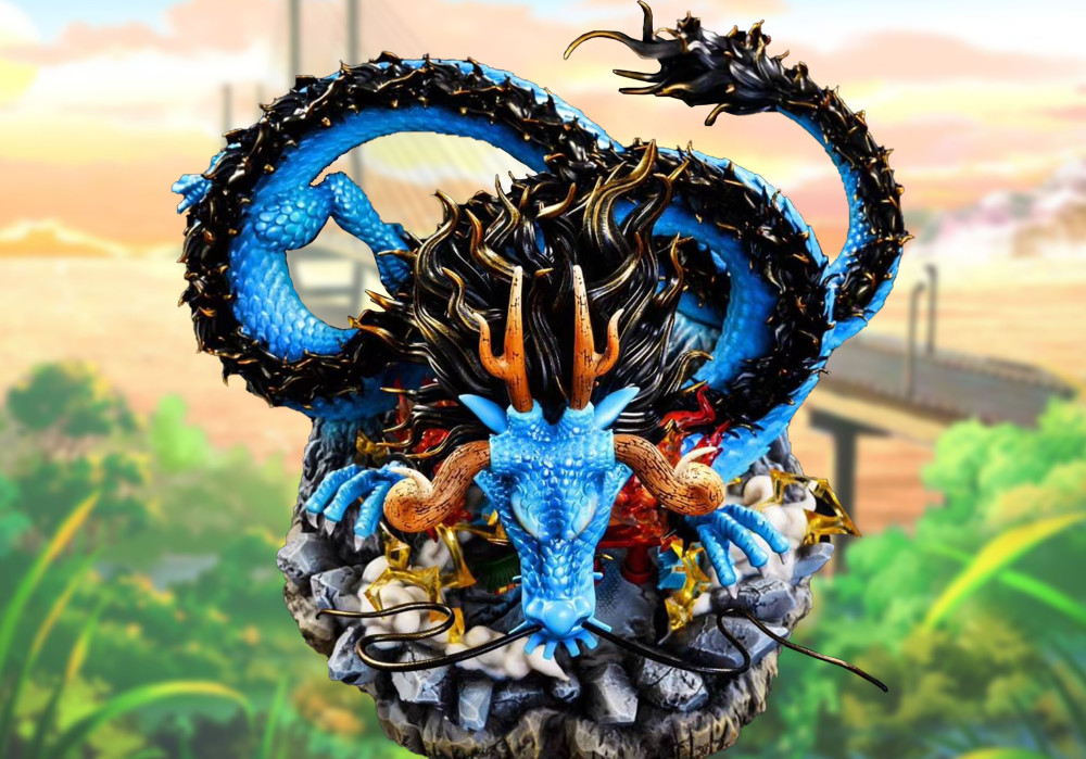 海贼王700的凯多龙形态手办见到灯光效果1千都能接受