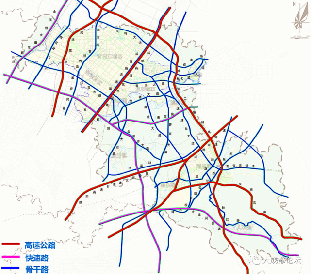 與漢彭路交叉口,經廣漢市,青白江區,止於淮州新城西環線,加上金堂北線