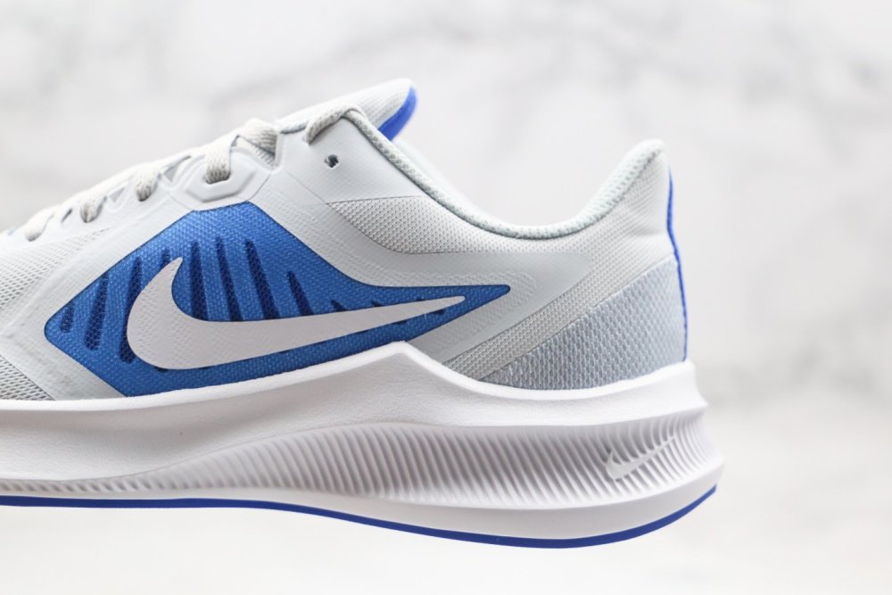 耐克nike downshimdter 10登月十代白蓝色