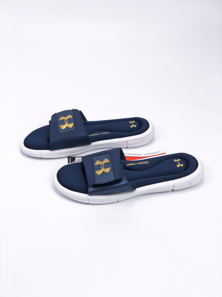 安德玛 ua ignite v slides 记忆海绵运动拖鞋