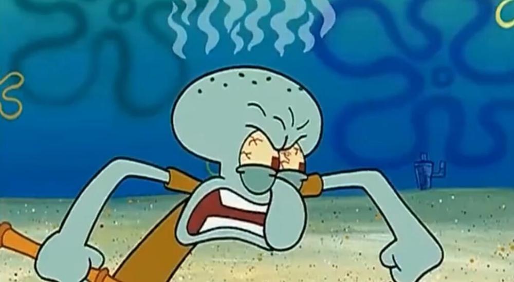 来自《海绵宝宝》的章鱼哥,是蟹堡王餐厅的普通员工,但是他不喜欢自己