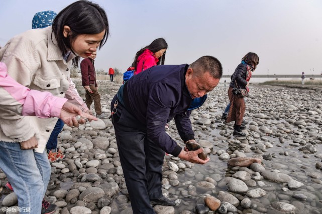 去新疆和田旅游游客争相到河边捡玉石真的能一夜暴富吗