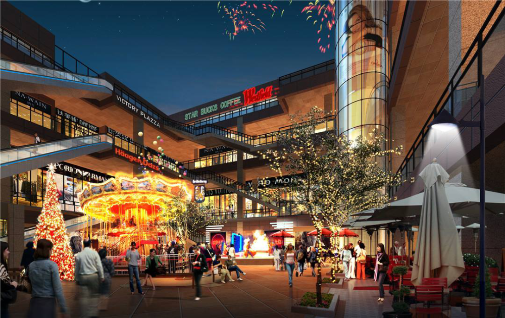 以4大主题公园为建筑底色匠筑约70万平城市低密院落,内拥活力商业街区