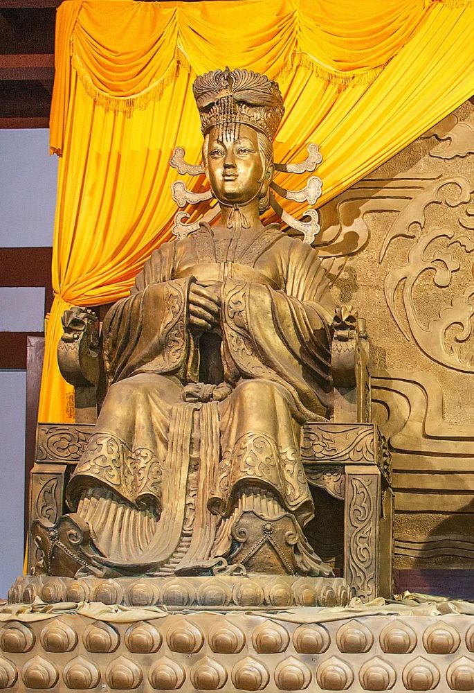 皇泽寺武则天真容像.