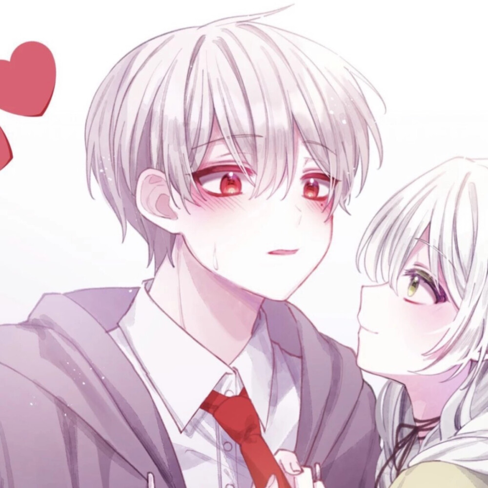 超火双人动漫情侣头像我得过上百场感冒你是经久不褪的高烧